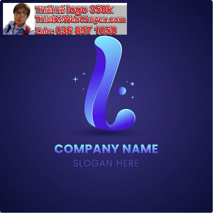 Thiết kế logo online chữ L cách điệu 