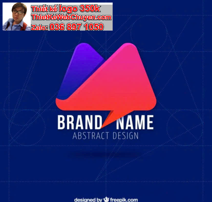 Thiết kế logo online chữ M cách điệu