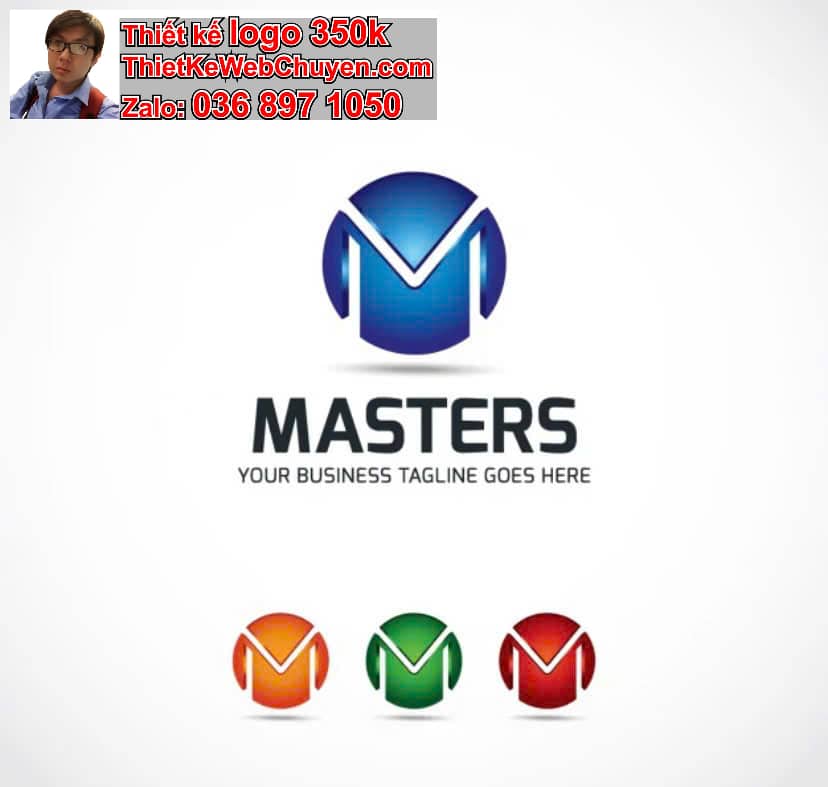 Thiết kế logo online chữ M cách điệu