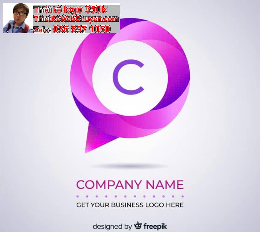 Thiết kế logo online chữ O cách điệu