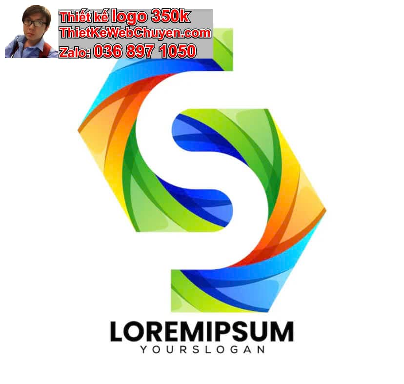 Thiết kế logo online chữ S cách điệu