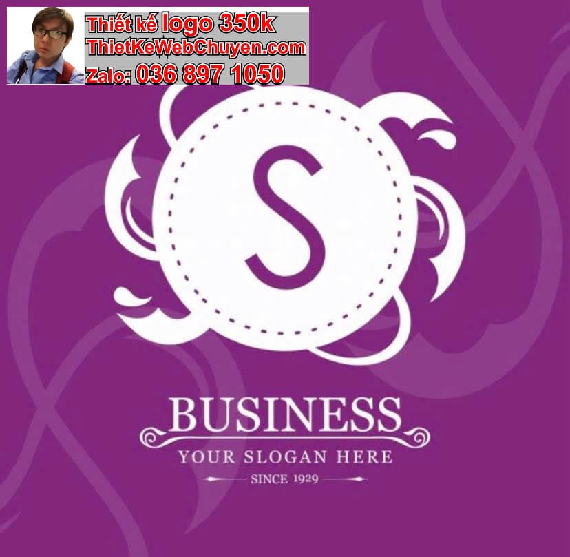 Thiết kế logo online chữ S cách điệu