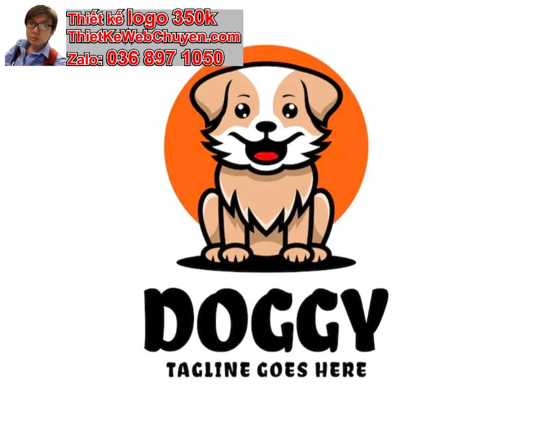 Thiết kế logo online con chó