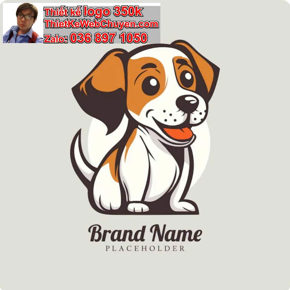 Thiết kế logo online con chó