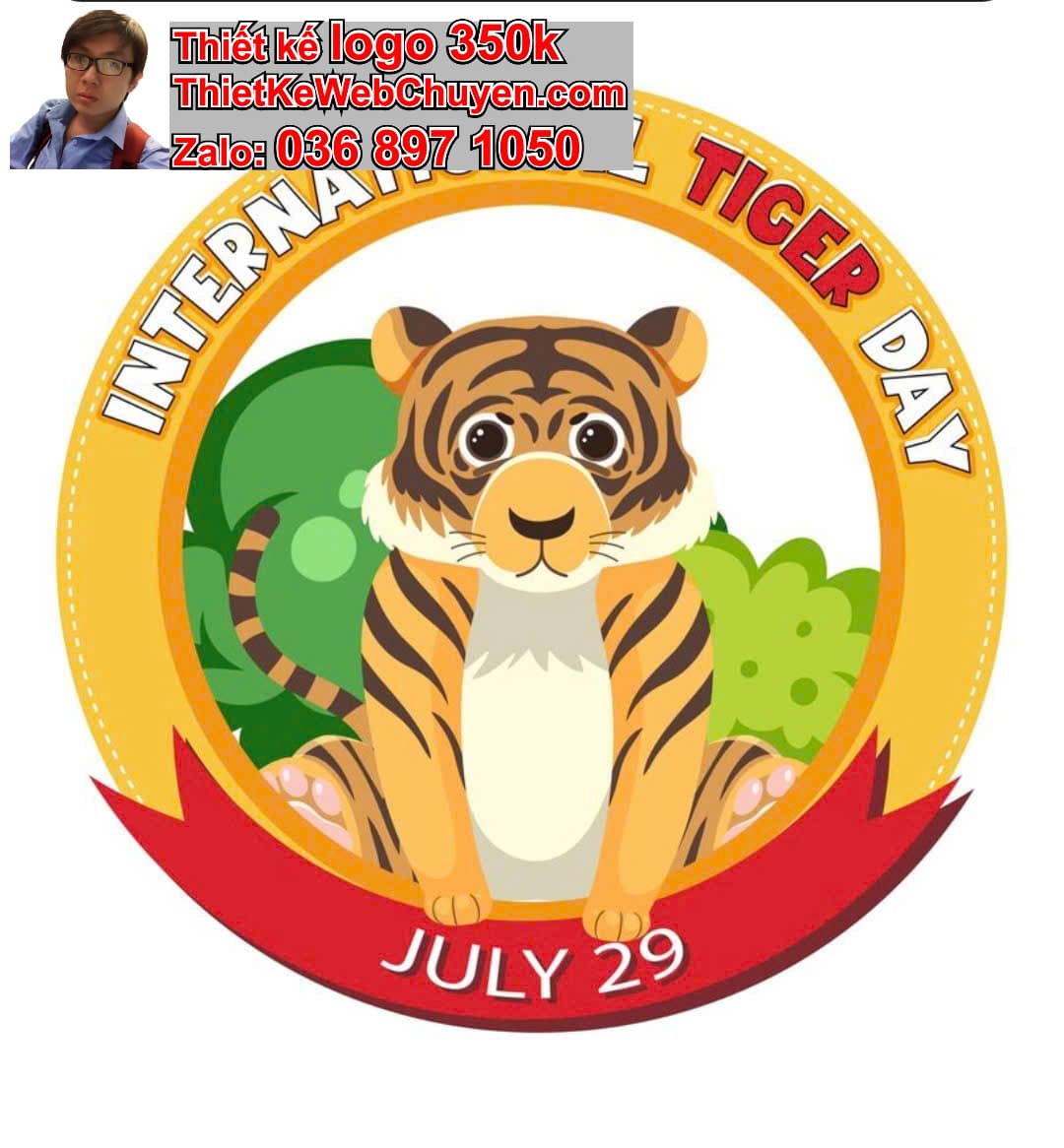 Thiết kế logo online con cọp 