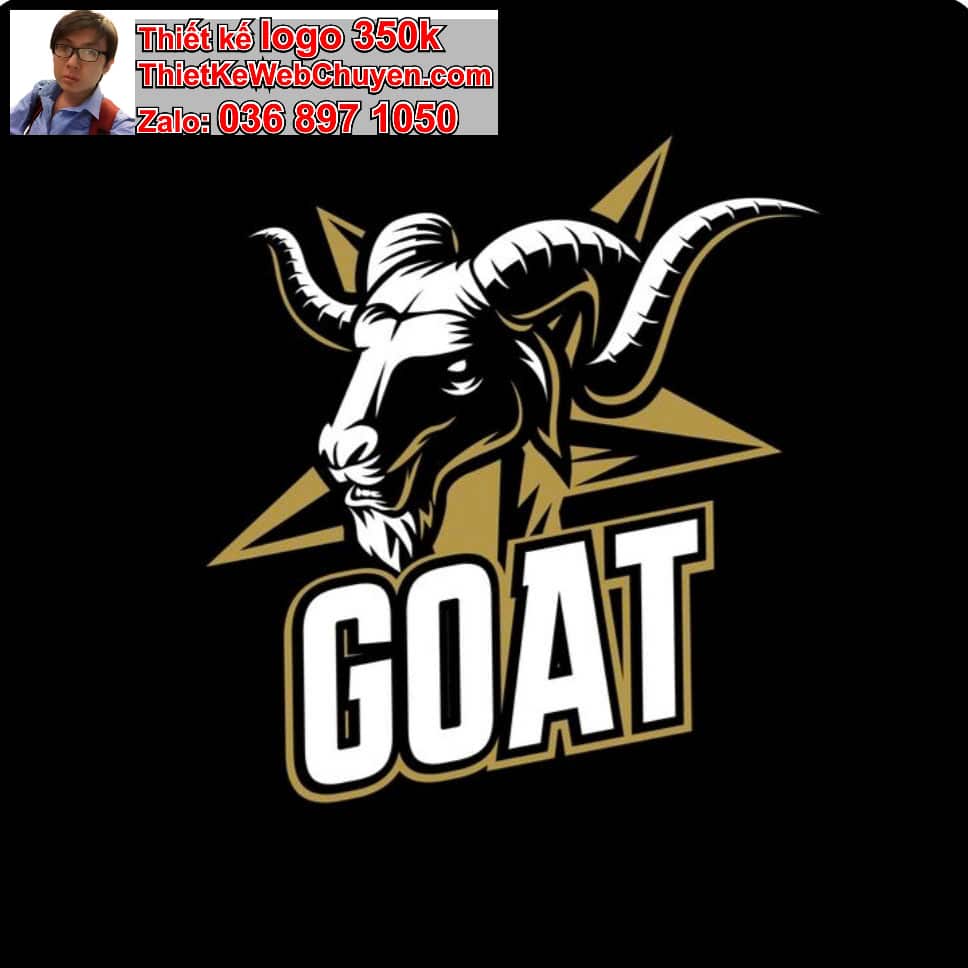 Thiết kế logo online con dê 