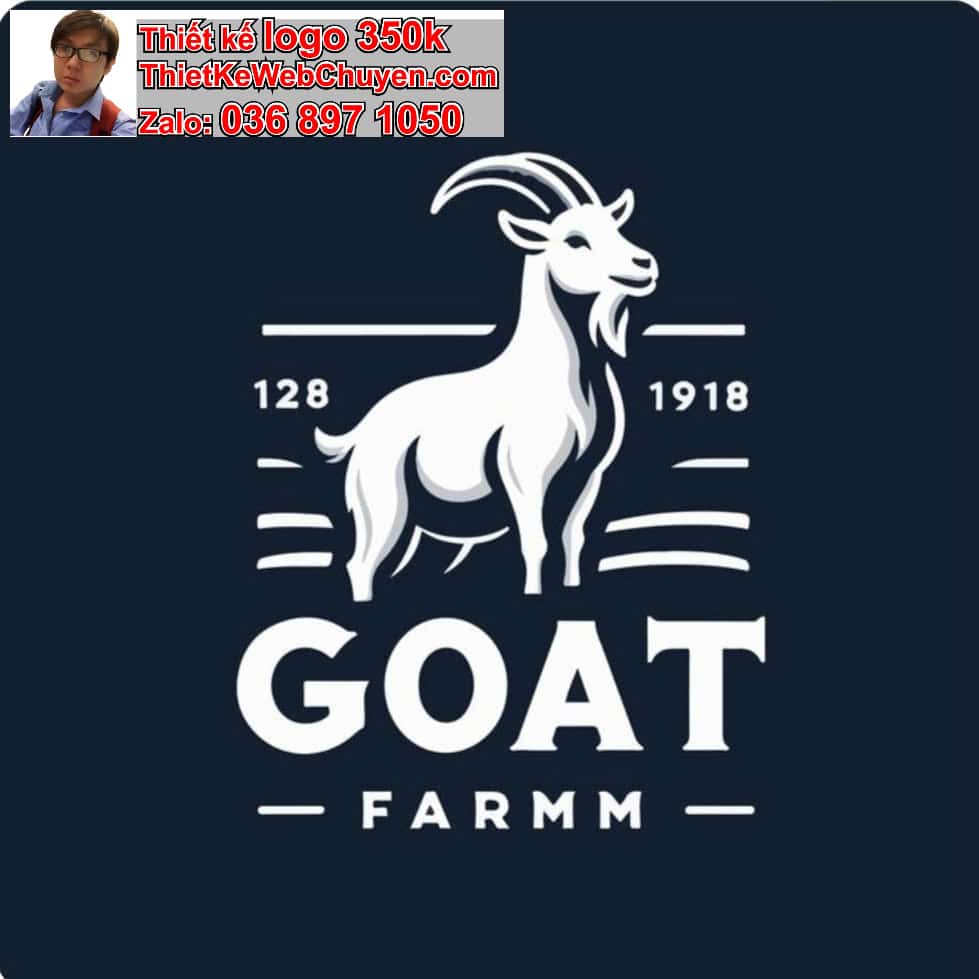 Thiết kế logo online con dê 