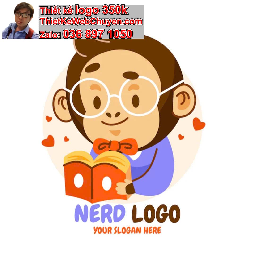 Thiết kế logo online con khỉ 