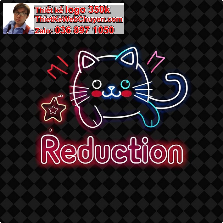 Thiết kế logo online con mèo