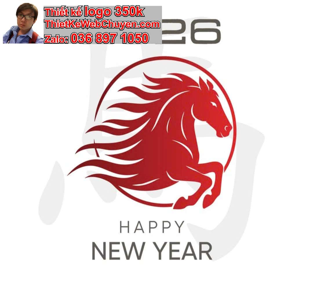 Thiết kế logo online con ngựa