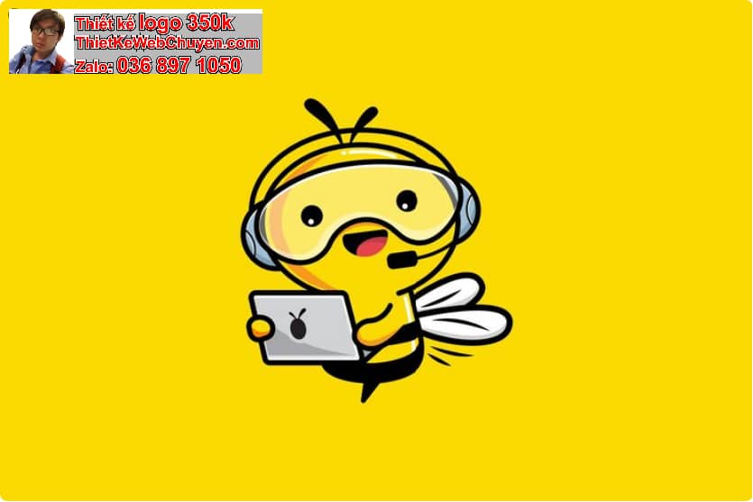 Thiết kế logo online con ong