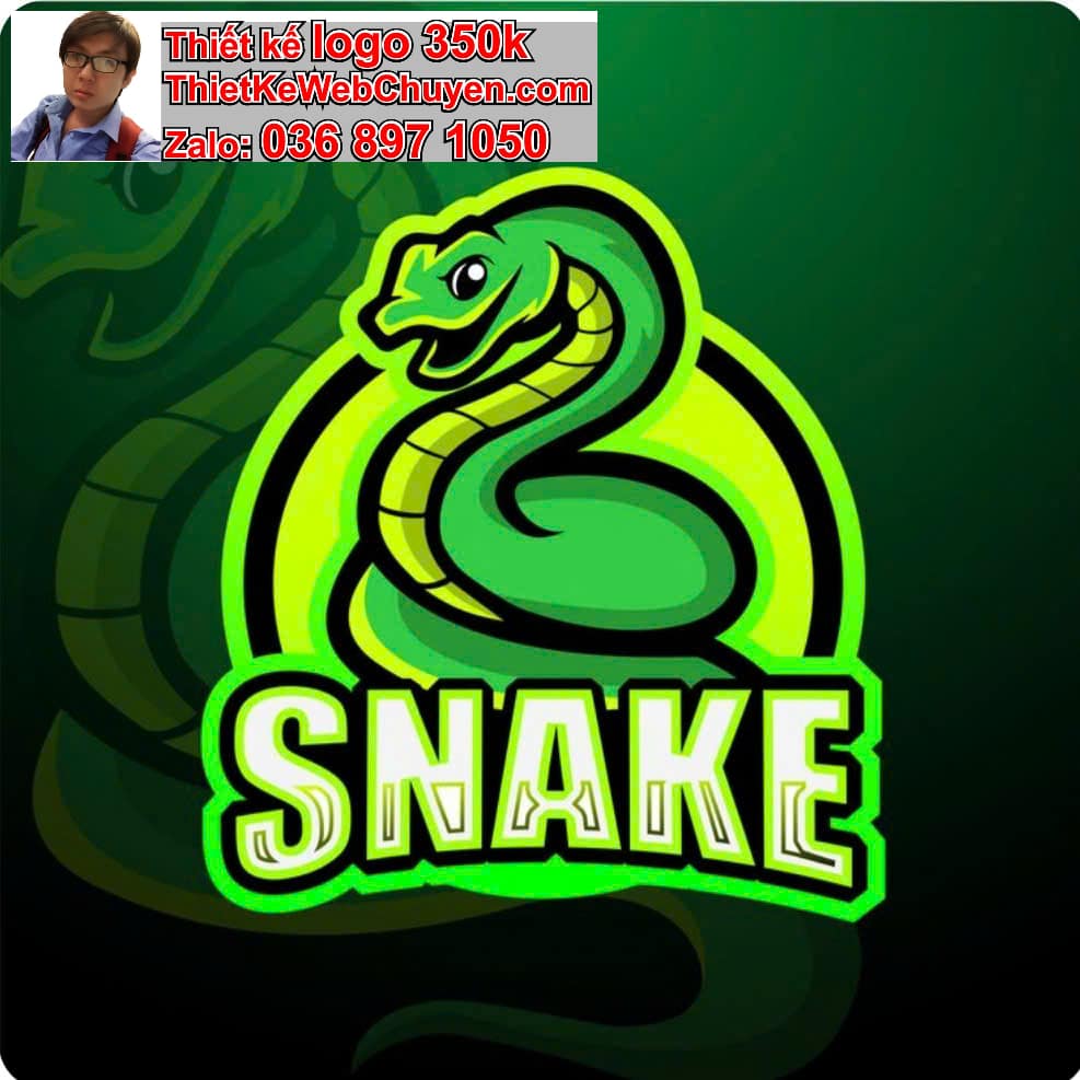 Thiết kế logo online con rắn