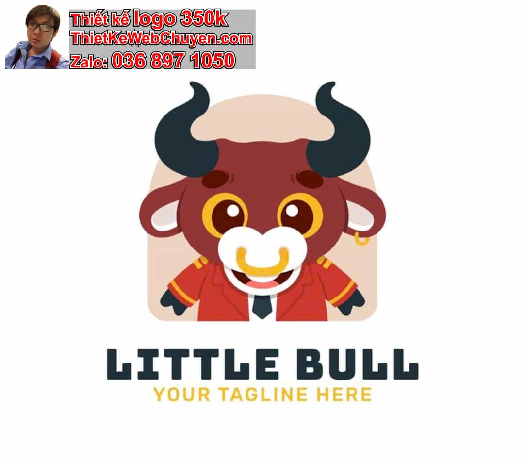 Thiết kế logo online con trâu