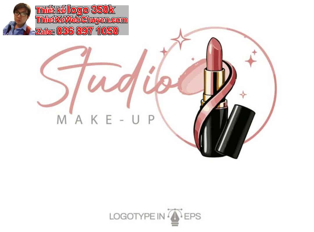 Thiết kế logo online đào tạo dạy trang điểm