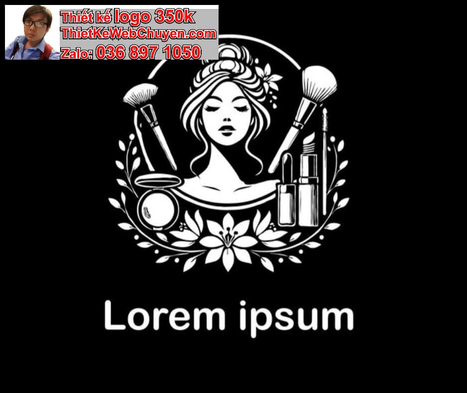 Thiết kế logo online đào tạo dạy trang điểm