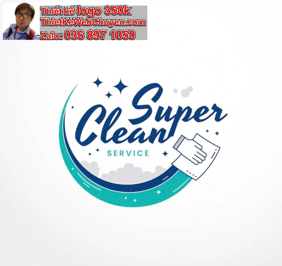 Thiết kế logo online dịch vụ Vệ sinh công nghiệp