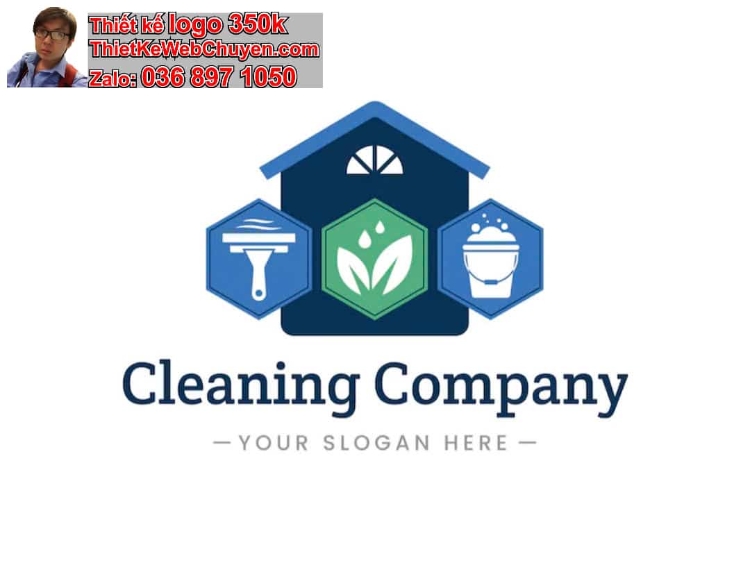 Thiết kế logo online dịch vụ Vệ sinh công nghiệp