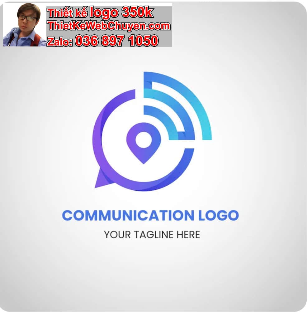 Thiết kế logo online dịch vụ viễn thông internet
