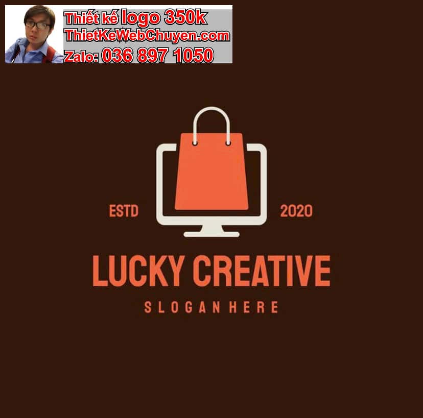 Thiết kế logo online màu cam