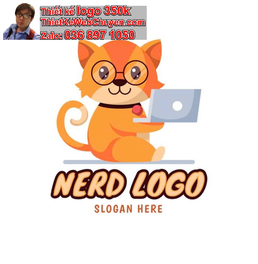 Thiết kế logo online màu cam