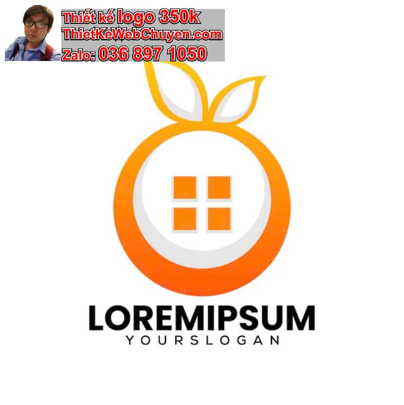 Thiết kế logo online màu cam