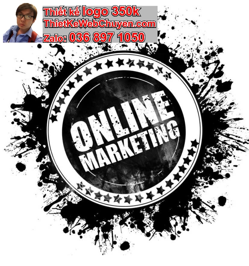 Thiết kế logo online màu đen trắng 