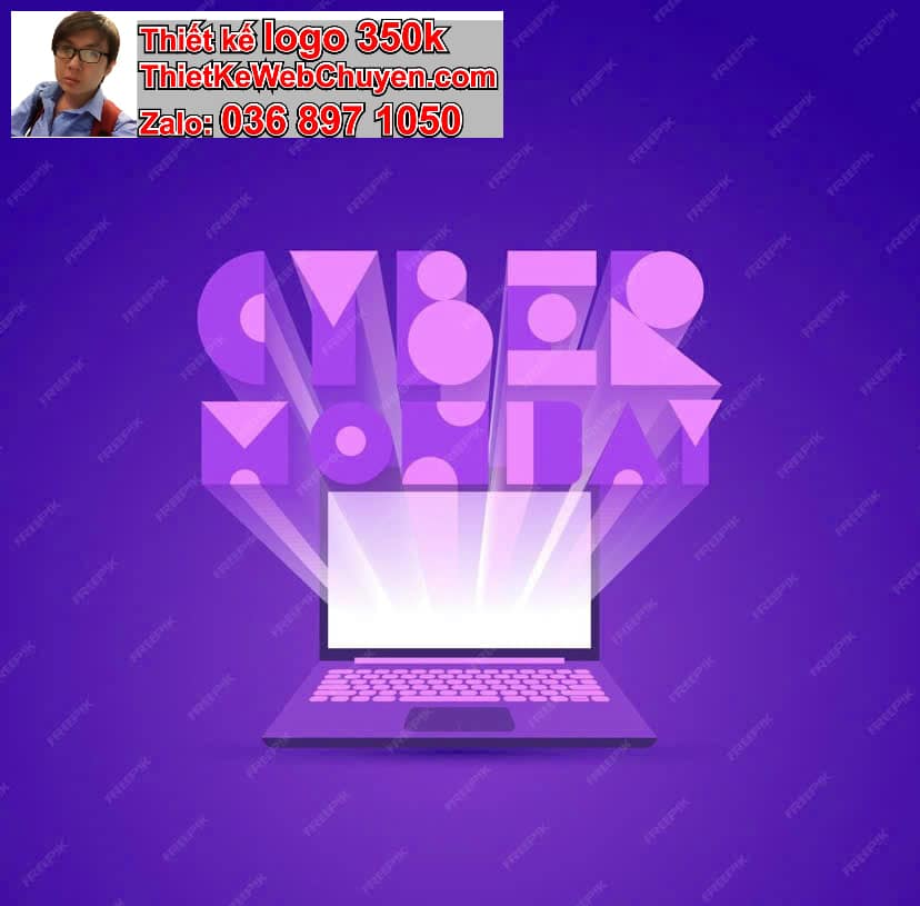 Thiết kế logo online màu tím