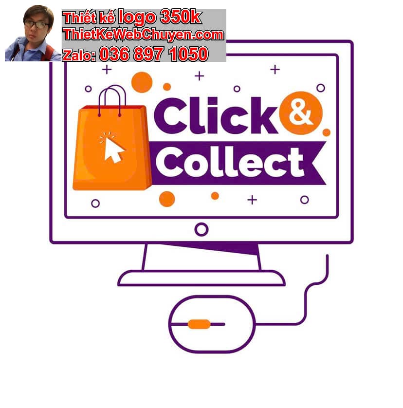 Thiết kế logo online màu tím