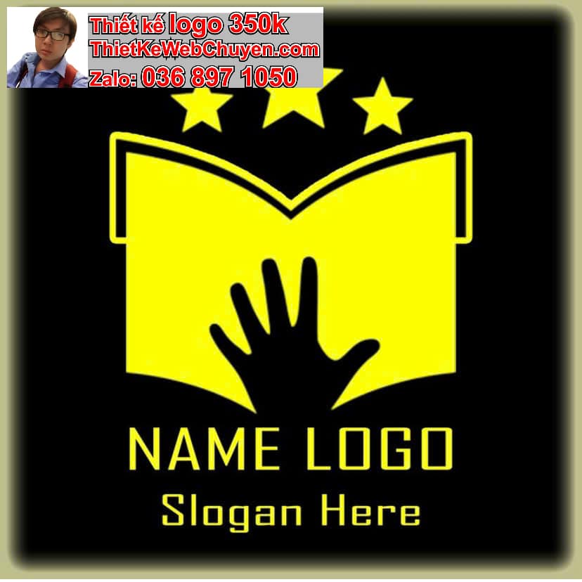 Thiết kế logo online màu vàng