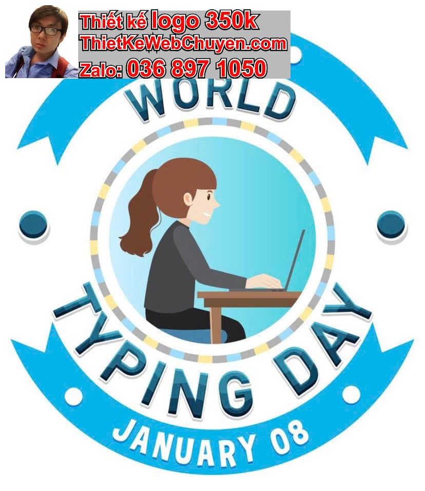 Thiết kế logo online màu xanh nước biển 