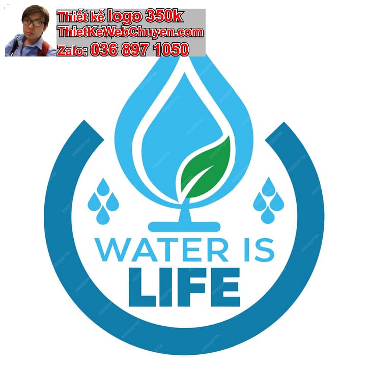 Thiết kế logo online nước khoáng 