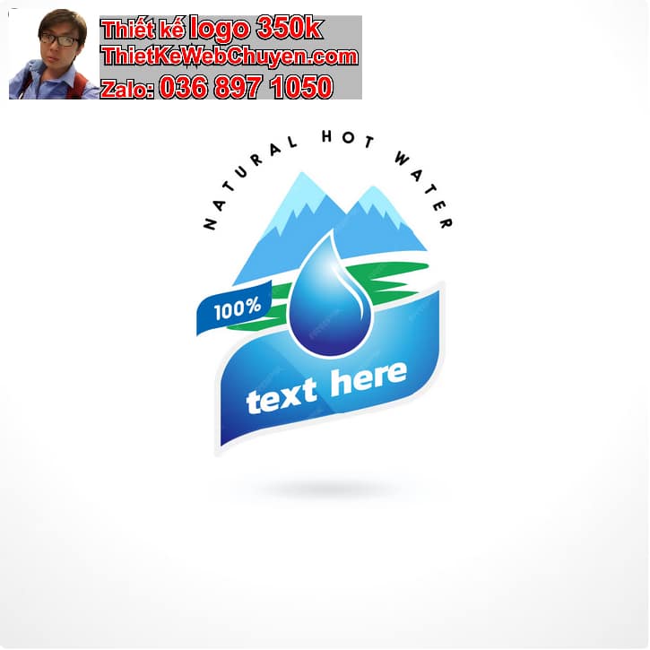 Thiết kế logo online nước khoáng 