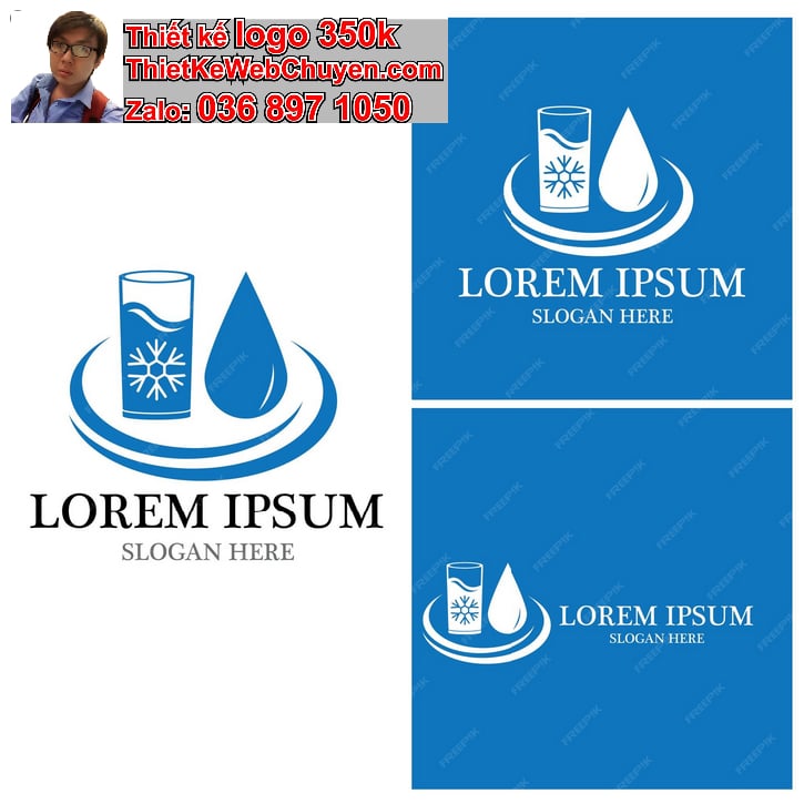 Thiết kế logo online nước khoáng 