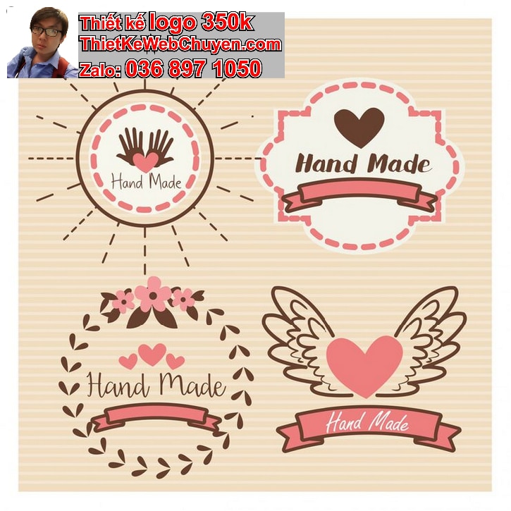 Thiết kế logo online phong cách hand-drawn cho thương hiệu handmade