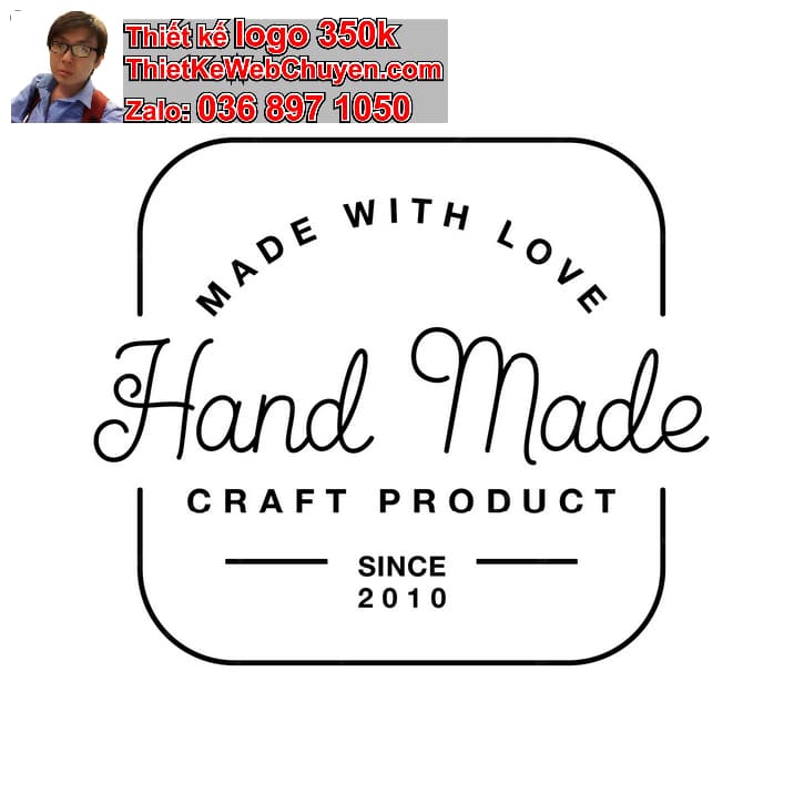 Thiết kế logo online phong cách hand-drawn cho thương hiệu handmade
