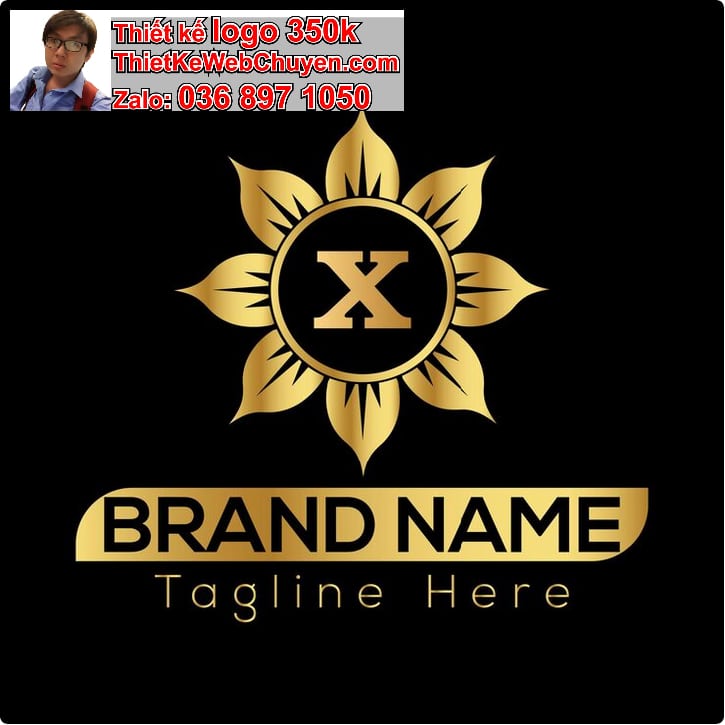 Thiết kế logo online phong cách luxury cho tiệm vàng cao cấp