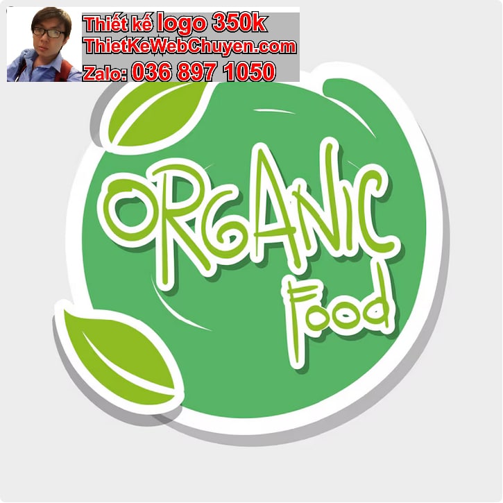 Thiết kế logo online phong cách organic cho brand thực phẩm sạch