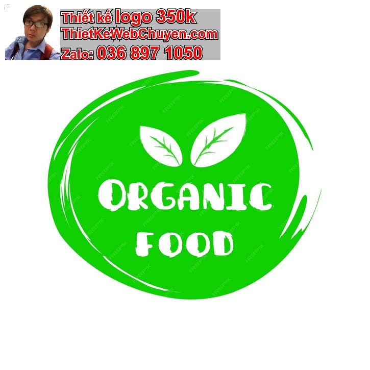Thiết kế logo online phong cách organic cho brand thực phẩm sạch