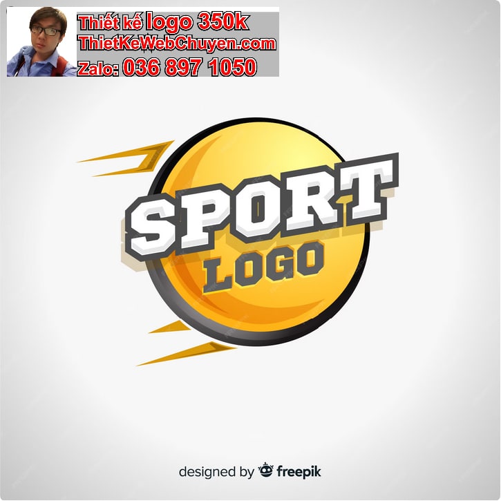 Thiết kế logo online phong cách sporty cho thương hiệu thể thao