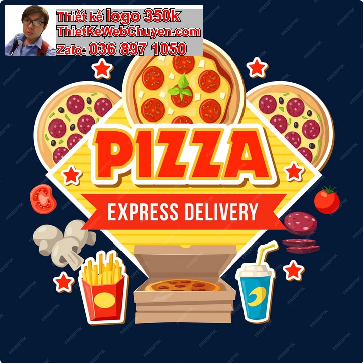 Thiết kế logo online pizza 
