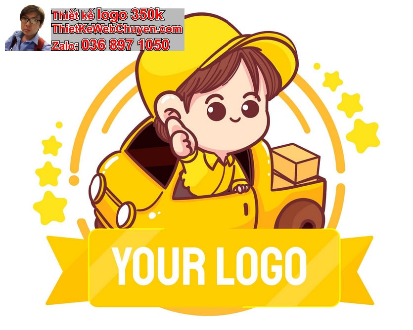 Thiết kế logo online shipper giao hàng nhanh