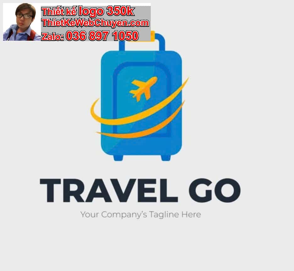 Thiết kế logo online shop bán vali kéo