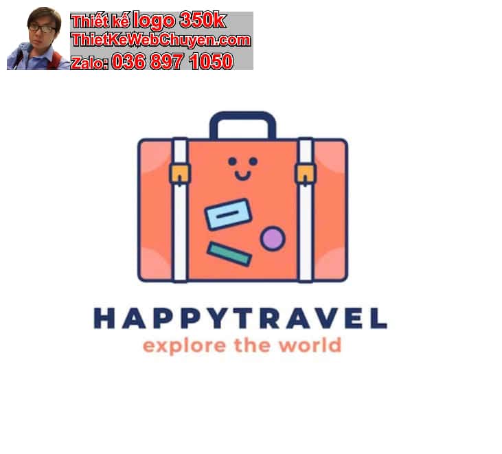 Thiết kế logo online shop bán vali kéo