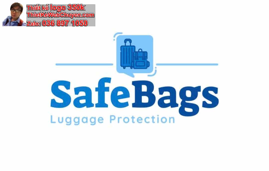 Thiết kế logo online shop bán vali kéo