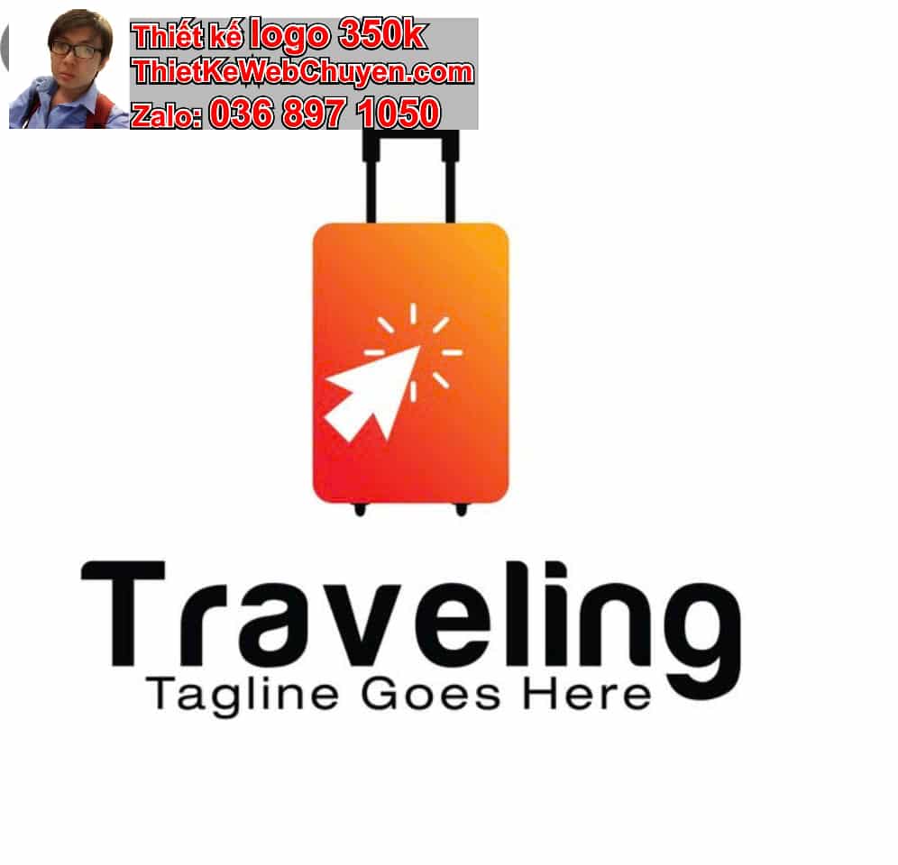 Thiết kế logo online shop bán vali kéo