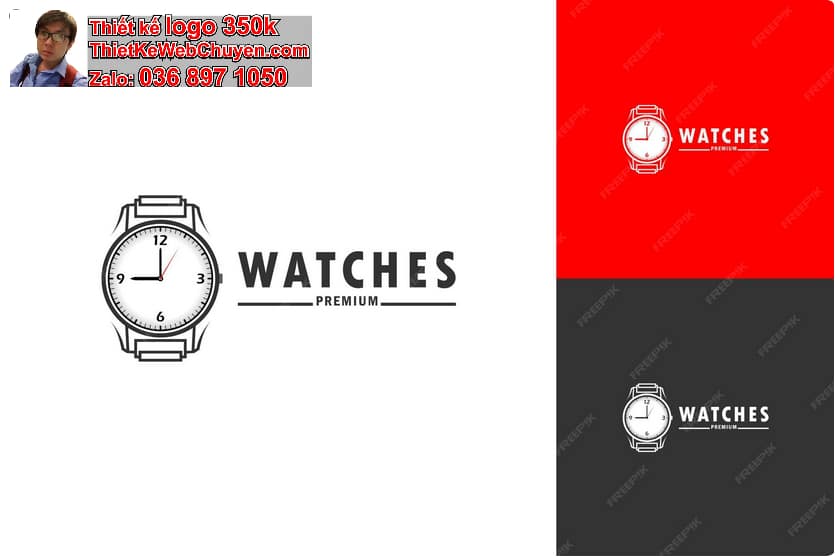 Thiết kế logo online shop đồng hồ