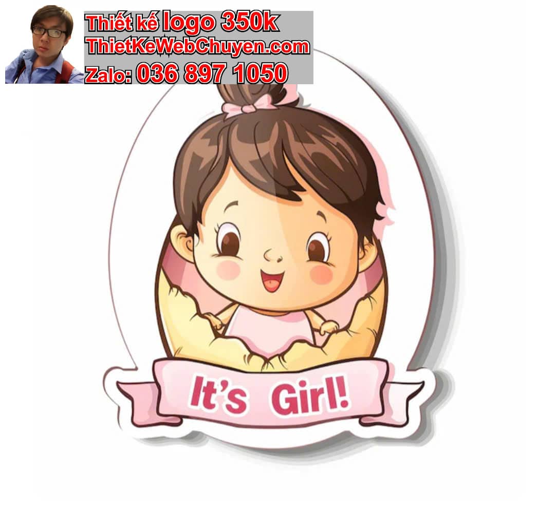 Thiết kế logo online shop thời trang trẻ em