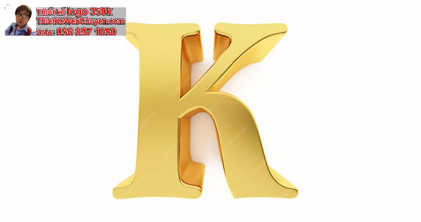 Thiết kế logo online tên Khải