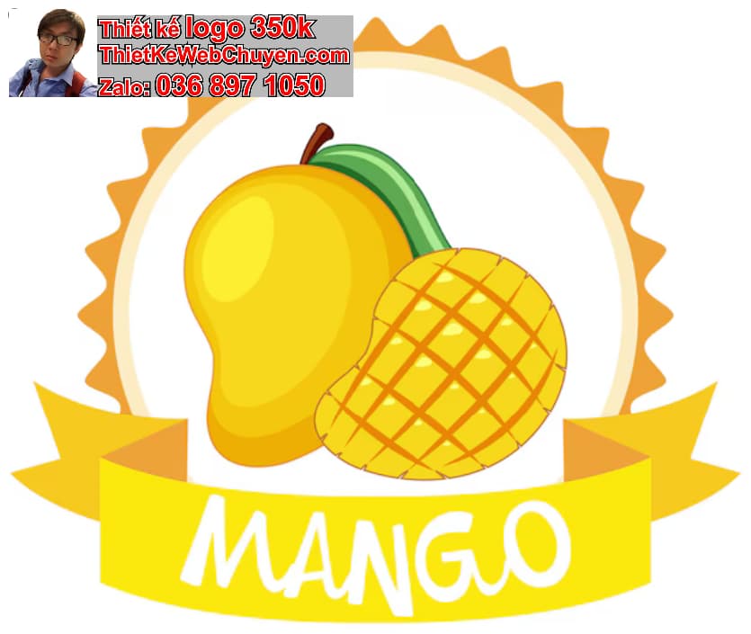 Thiết kế logo online trái xoài