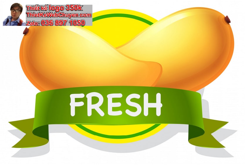 Thiết kế logo online trái xoài